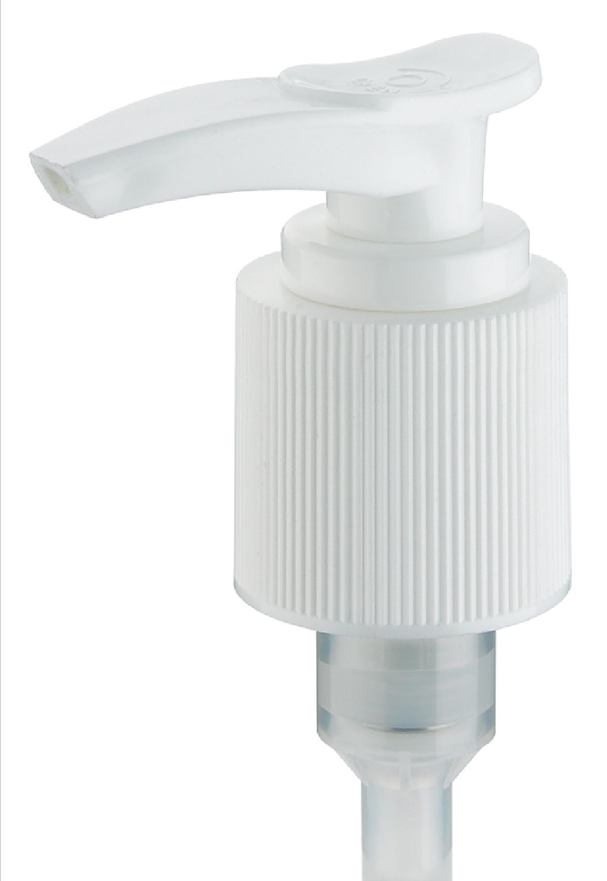 Ribbed Matte Silver Lotion Dispenser With 1cc Small Dosage Suitable For