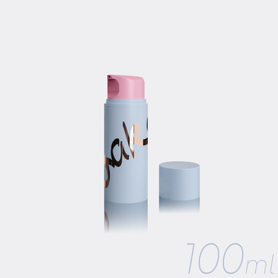 100ML PP Cosmetic Airless Pump Bottle with Plastic or Metal Spring