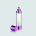 Plastic Aluminum Cap Airless Pump Bottles Cosmetic Screen Printing For Face Cream