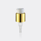 24/400 Plastic Cosmetic Treatment Pumps White Gold Aluminum For Lotion Bottles  JY505-02C