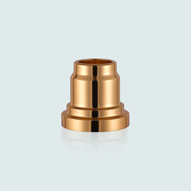 Gold And Silver Aluminum Cosmetic Parts Airless Bottle Shoulder ISO14001