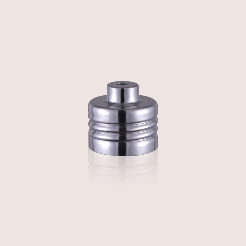 Compact Design Aluminum Cosmetic Parts Perfume Sprayer Closure Silver
