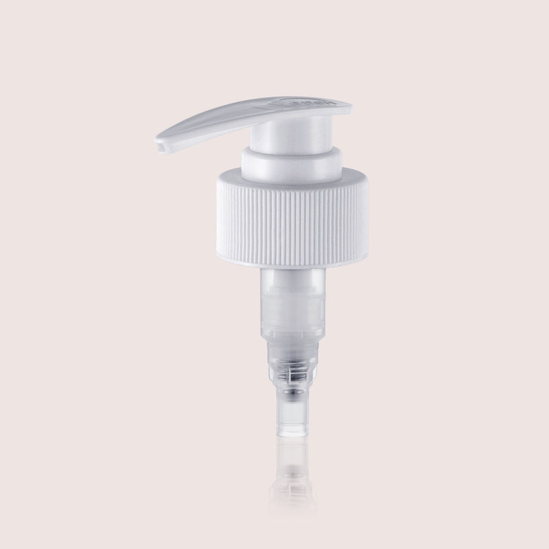 JY327-26 Special Actuator Cosmetic Lotion Pump Dispenser Top With Ribbed And Smooth Closure