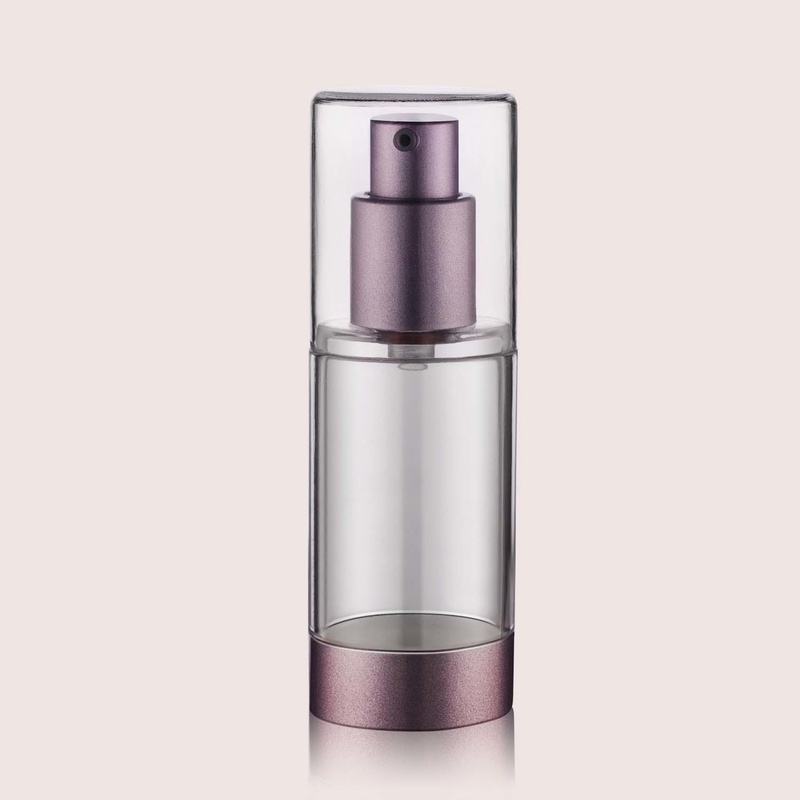 Oval Shap Cosmetic Plastic Airless Pump Bottles  GR238A PETG Bottle